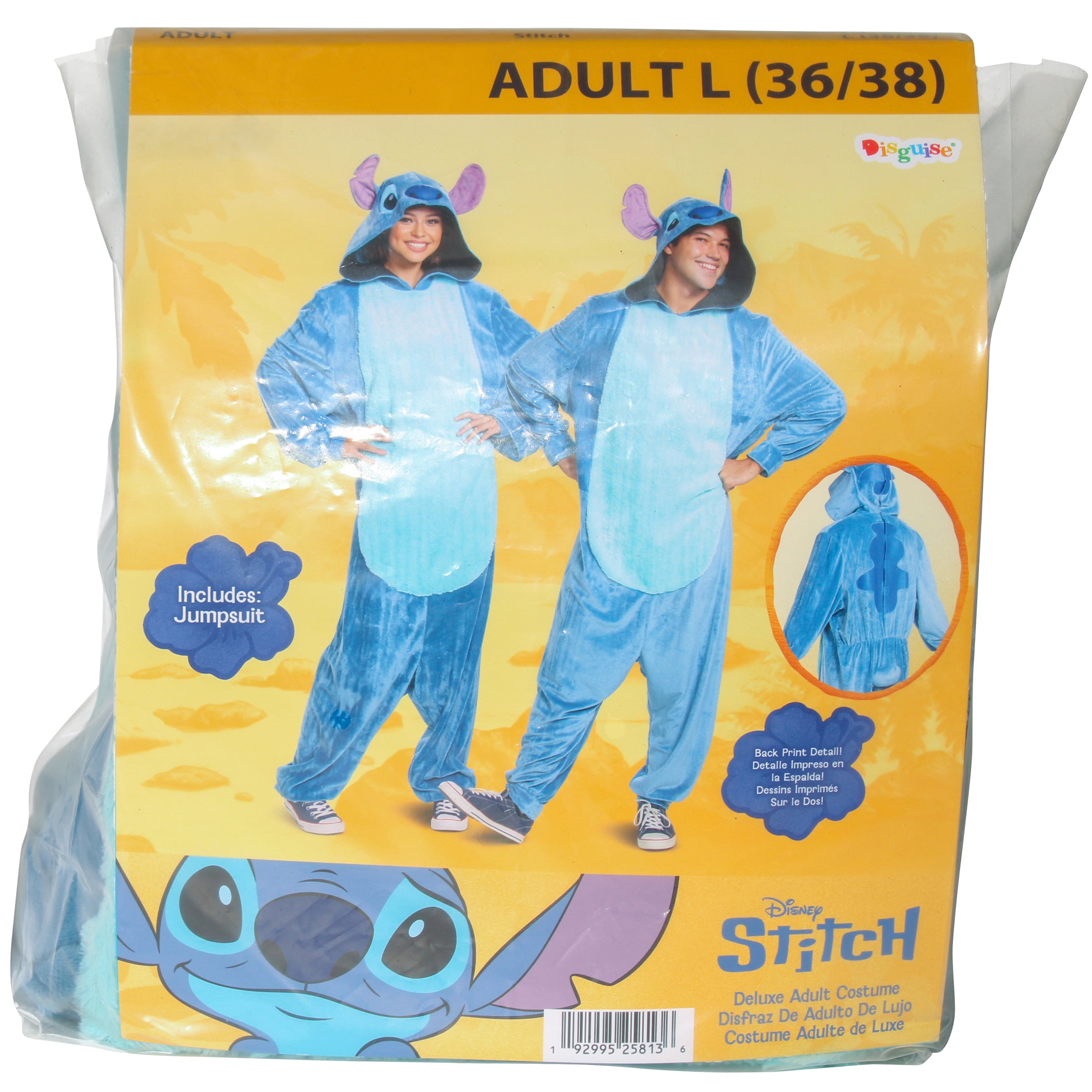Lilo & Stitch Stitch Costume for Adults, L (36/38)
