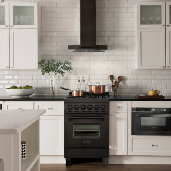 ZLINE 30 in. Wall Range Hood in Black Stainless Steel (BSKEN-30)
