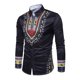 thumbnail image 4 of Camisa Étnica De Manga Larga Con Estampado De Tótem Informal Con Cuello Vuelto Para Hombre (Negro Xl)-202945.08 Likrtyny Caballero, 4 of 7
