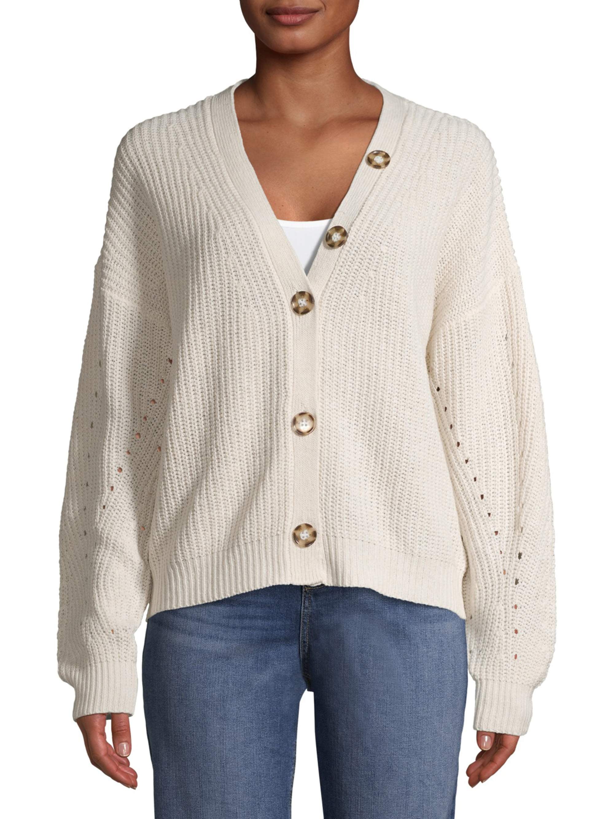 Time and Tru Women’s Boyfriend Cardigan - Walmart.com