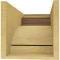 thumbnail image 4 of 11"W x 22"D x 11"H Wide Mayflower Rough Cedar Woodgrain TimberThane Corbel, Primed Tan, 4 of 6
