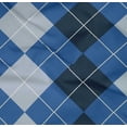 thumbnail image 4 of oneOone Cotton Poplin Twill Blue Fabric Argyle Check Diy Clothing Quilting Fabric Print Fabric By Yard 56 Incheses Wide, 4 of 4