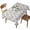 Brown, White, variant on Western Wild Horse Table Cloth, Waterproof Tablecloth for Rectangle Tables, Desert Cactus Vintage Gray Wooden Washable Fabric Table Cover for Restaurant Kitchen Dining Tables 52"x70"