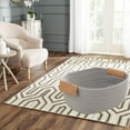 thumbnail image 2 of Cotton Rope Storage Basket Woven Decor Blanket Hamper with Handles Great for Living Room/Nursery/Laundry/Toys/Pillows/Throw/Towels/Gift -, 2 of 7