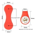 thumbnail image 2 of Clip de silicona para sombrero de golf, miniclips plegables para marcas de bolas, suministros de golf (rojo), 2 of 5