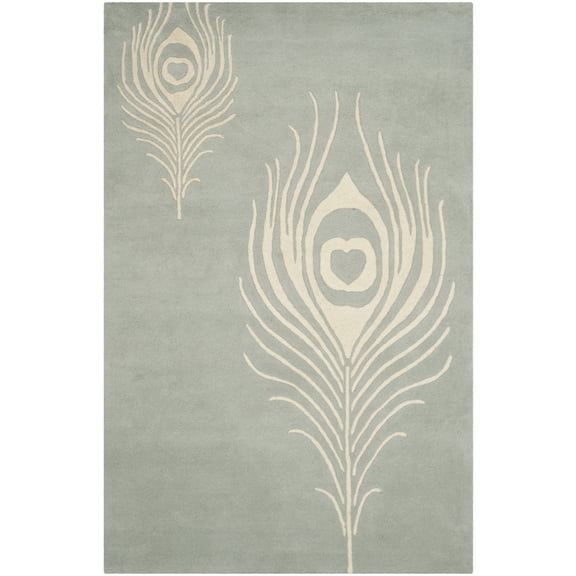SAFAVIEH Soho Jarvis Floral Area Rug, Grey/Ivory, 5' x 8'