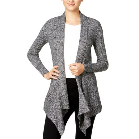 Bar III | Open-Front Waterfall Cardigan | Grey | Size XS