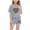 Gray, variant on Fashionable 5 - 6 Years Old Kids' Casual Short Sleeve Crew Neck Printed T - Shirt and Short Pants Two - Piece Set with Checkered and Animal Print Patterns,Sky Blue,Size 5 T