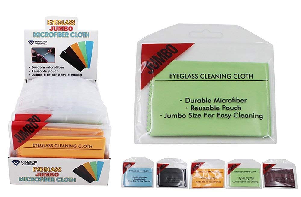 Diamond Visions 111565 Eyeglass Jumbo Microfiber Cleaning Cloth