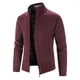 thumbnail image 3 of Suéter grueso de talla grande con forro polar para otoño e invierno, cárdigan de cuello alto, suéter casual coreano, abrigo para hombre, 3 of 5