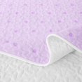 thumbnail image 5 of Erosebridal Kawaii Ribbon Heart Quilt Full, Purple Princess Polkadots Full Bedspread Sets for Girls Teens, 3-Piece, 5 of 7