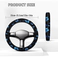 thumbnail image 5 of ZUXONGSY Blue Butterfly Golf Cart Steering Wheel Cover Cute Steering Wheel Cover Universal Auto Accessories Club Car Golf Cart Interior Decor Steering Wheel Accessories Gifts for Golfer Womens, 5 of 7