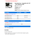 thumbnail image 2 of Rear Brake Hose - Compatible with 1997 - 2001 Dodge Ram 3500 1998 1999 2000, 2 of 2