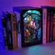 thumbnail image 1 of Flynn's Arcade Themed Booknook Kits, 3D Wooden Puzzle Bookends with LED, 1 of 5