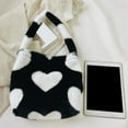 thumbnail image 4 of HeroNeo Ladies Furry Tote Bag Large Cute Plush Shoulder Bag Fashion Women Fluffy Purse, 4 of 19