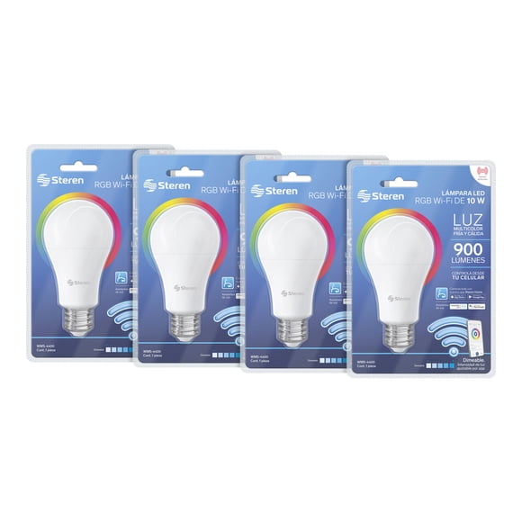Paquete De Focos Led Smart STEREN 10W 4 Piezas