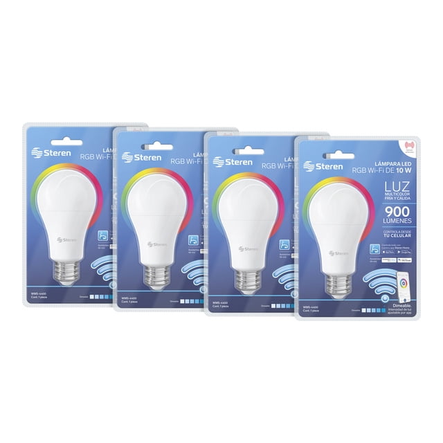 Paquete De Focos Led Smart STEREN 10W 4 Piezas