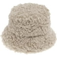 thumbnail image 5 of CoCopeaunts Solid Color Fisherman Hat Men Autumn Winter Versatile Lamb Wool Pot Hat Winter Warm Women Basin Hat Outdoor Foldable, 5 of 8