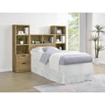thumbnail image 2 of Coaster Westpark Ensemble de Chambre Simple en Bois 3 Pcs Tête de Lit Bibliothèque Brun, 2 of 20
