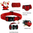 thumbnail image 2 of Collar para perro Lionheart Glory, ajustable, rojo, navideño, suave, 2 of 6