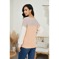 thumbnail image 6 of Anyshow Striped Colorblock Sweatshirts for Women Long Sleeve Crewneck Pullover Shirt Tops, 6 of 6