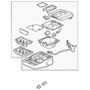 Genuine OE GM Armrest Assembly - 23423260