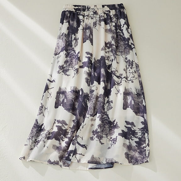 Njagoc3 Chic Workwear: Womens Tailored High-Waist Midi Skirt | Solid Color Pencil Silhouette | Breathable Stretch Cotton | Summer Office Essential with Professional Polish