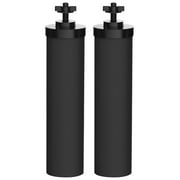 AQUACREST Water Filter Replacement for Berkey BB9-2 Gravity Water Filter System, Berkey BB9-2 Black Purification Elements, NSF/ANSI 372 Certified, Pack of 2