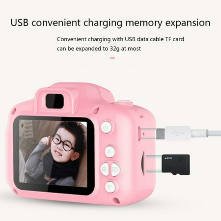 Electronicheart Children Camera Kids Educational Toy Baby Birthday Gift Digital Camera 1080p Projection Video Camera Pink Walmart Canada