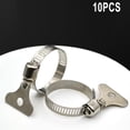 thumbnail image 1 of 10PCS Jubilee Clips Stainless Steel Hose Clip Hose Clamp Worm Drive Hose Clip, 1 of 4
