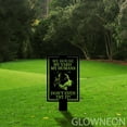 thumbnail image 2 of Glowneon Bull Terrier Dog Sign, Warning Dog Metal Yard Stake Decor, 2 of 5
