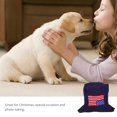 thumbnail image 2 of Disfraz de mascota con la bandera estadounidense, suéter cálido de invierno, ropa navideña de moda para cachorro (M), 2 of 7