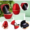 thumbnail image 2 of Caja para anillos de compromiso con forma de rosa, caja LED para anillos, joyero para anillos de boda rojos, caja para anillos de boda para propuesta de matrimonio, 2 of 5