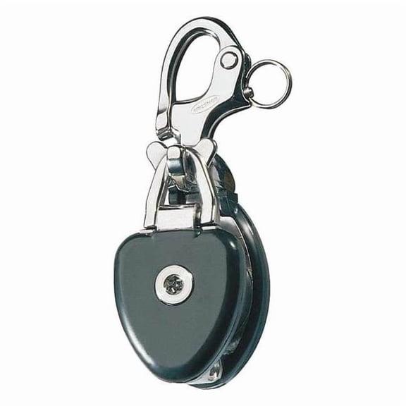 Snatch Block, Fibrous Rope, 5/8 in Max Cable Size, 3,530 lb Max Load, Natural RF6730