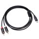 thumbnail image 2 of Cable Divisor Usb C A Doble Rca Estéreo En Y Cable De Audio Para Smartphone, Tablet, Ordenador Portátil Y Mesa De Mezclas, 2 of 7