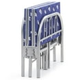 thumbnail image 4 of Hodedah Folding Bed with Headboard-Footboard and Metal Frame in Silver Finish, 4 of 7