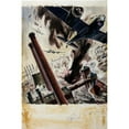 thumbnail image 3 of James Gardner 11x14 Black Modern Framed Museum Art Print Titled - Bombing Scene (Between 1939 and 1946), 3 of 5