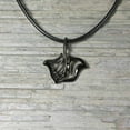 thumbnail image 4 of "Ray" Stingray Ocean Theme Sea LIfe Pewter Pendant Necklace Hematite Finish, 4 of 9