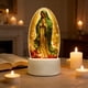 thumbnail image 3 of Lámpara nocturna de Nuestra Señora de Guadalupe – Decoración religiosa LED, cálido resplandor dorado, alimentación USB, estatua de mesa de 7,9 pulgadas para dormitorio, altar, regalo espiritual, 3 of 5