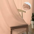 thumbnail image 5 of Peach Fuzz Sheer Curtains 72 Inches Long 2 Panels Set, Window Sheer Curtains for Living Room/Bedroom, Modern Pure Peach Fuzz Light Filtering Rod Pocket Curtain 52'' x 72'' x 2, 5 of 7