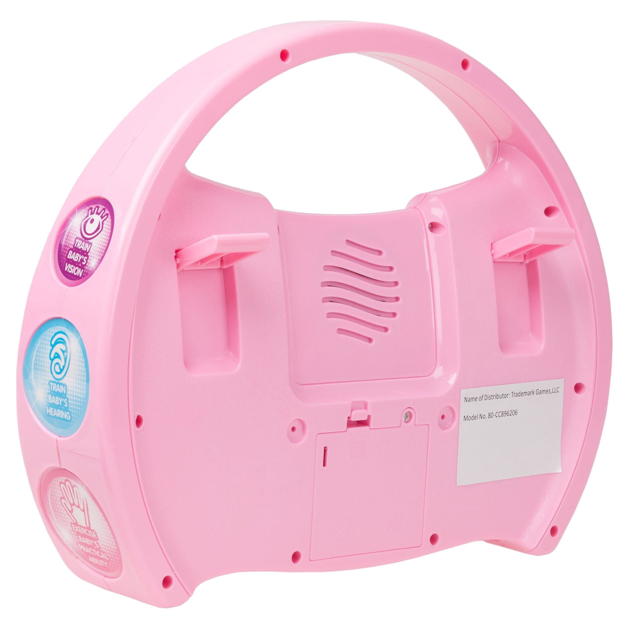 Hey Play Kids Karaoke Machine with Microphone and Musical Keyboard (Pink)