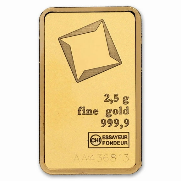 2.5 gram Gold Bar - Random Design