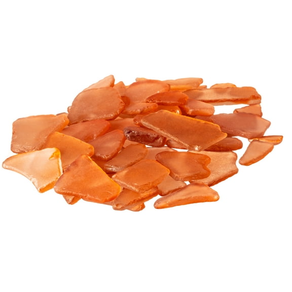 Sea Glass | Amber Orange | 11oz Sea Glass for Decor & Craft