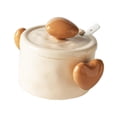 thumbnail image 2 of Cuenco para sopa Macarena Cuenco con tapa Cuenco para fideos 1100 ml Cuenco para ramen Caqui, 2 of 8
