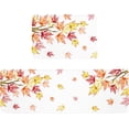 thumbnail image 2 of Autumn Maple Leaf Kitchen Floor Mats, Retro Watercolor Leaves Plant 2 PCS Anti Fatigue Area Runner Rugs Set Orange Foliage Non-Slip Bathroom Comfort Standing Mat Home Decor, 2 of 6