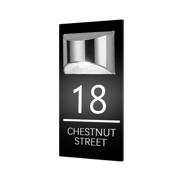 House Number Plaques Personalised House Signs LED Solar DoorSigns-NEW New