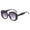 Black, variant on Miorin Under $5 Oval Sunglasses for Women Suitable for Daily Wear, Music Festivals and Holiday Gifts Black Frame Black Lens Sunglasses