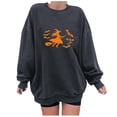 thumbnail image 1 of Heisall Womens Sweatshirts Autumn Winter Halloween Print Drop Shoulder Round Neck Long Sleeve 2025 New Style Fashion Casual Hoodies, 1 of 3