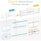 thumbnail image 4 of Paquete de 12 divisores de cajones para ropa, organizador de cajones extensible ajustable, separadores de plástico transparente, 4 of 4