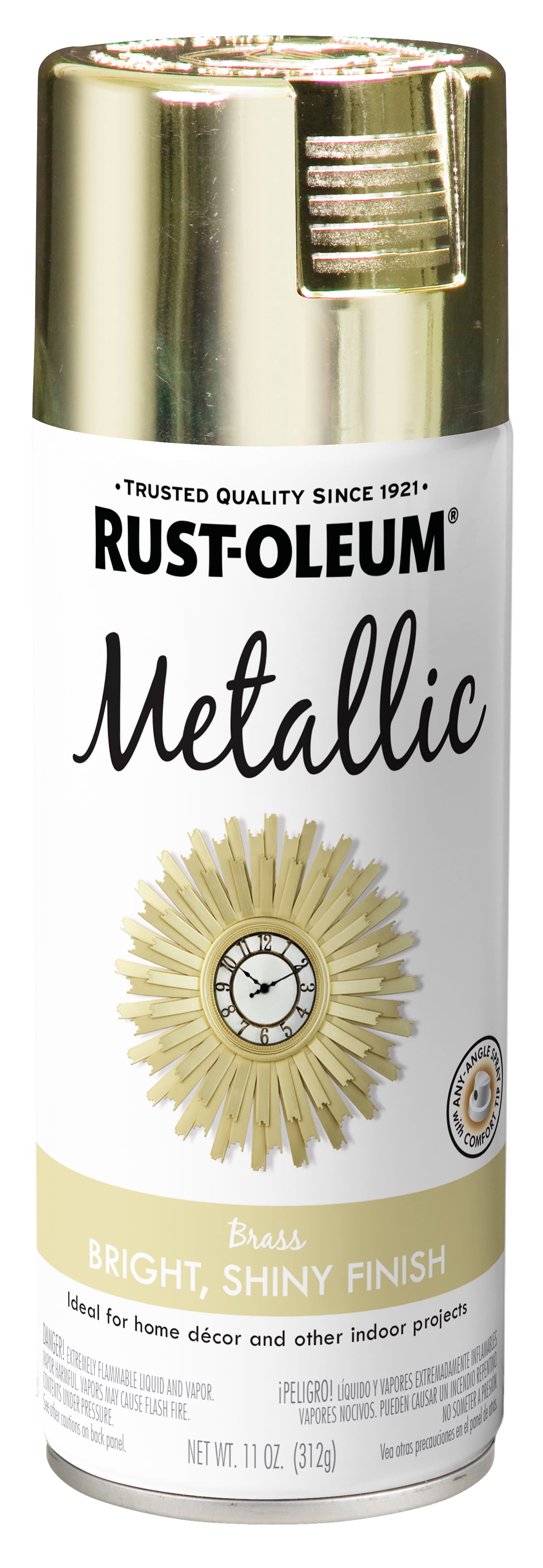 Rust-Oleum 1936830 Specialty Metallic Gold Metallic 11 oz Spray Paint, 6 Pieces 6 Pack